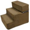Dog Stairs Pet Step For Bed Couch Sofa Car 3 Steps Soft Foam Detachable Dogs Cats Climb Ladder