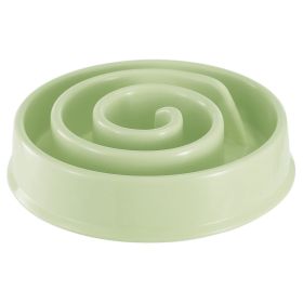 Dog Cat Slow Feeder Bowl Pet Interactive Maze Feeder Bowl Anti-Bloat Feeding Plate (Option: Green)